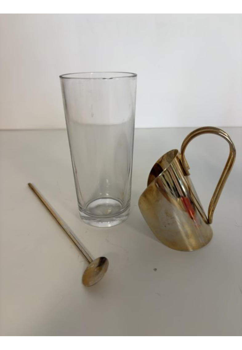 Gulvfarvet kaffeglas